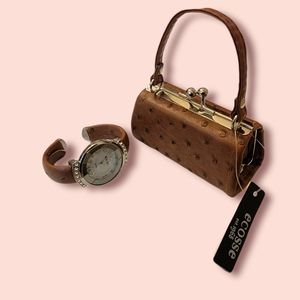 Watch and mini purse set